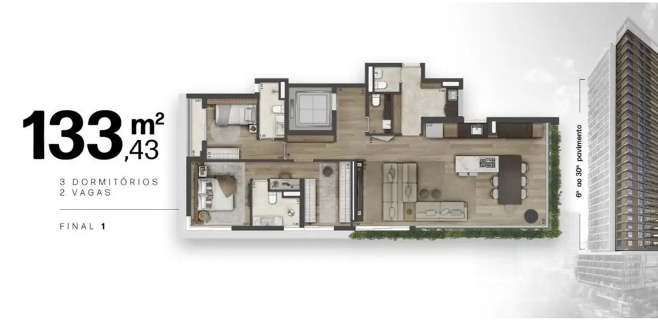 Apartamento com 1 quarto à venda, 38m2 em Jardim Paulista, São Paulo - SP - imagem 8 Foto 8 de Apartamento com 1 quarto à venda, 38m2 em Jardim Paulista, São Paulo - SP