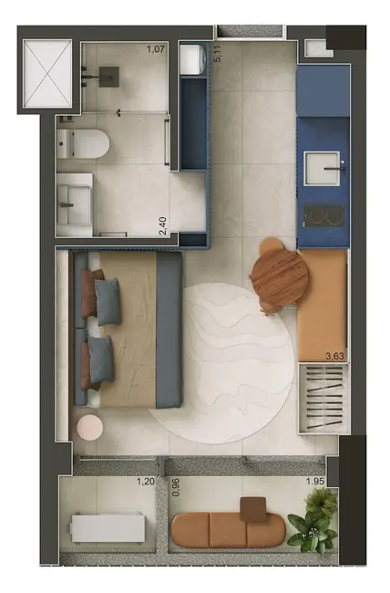 Foto 1 de Kitnet com 1 quarto à venda, 25m2 em Higienópolis, São Paulo - SP