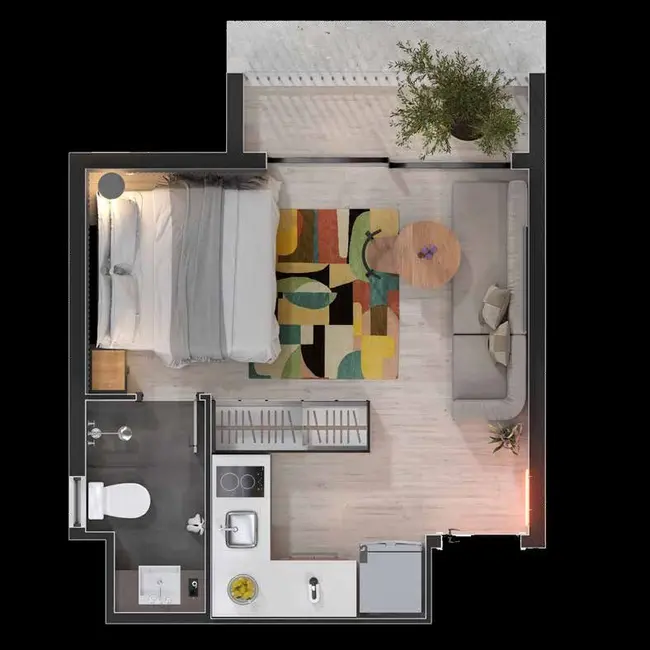 Kitnet com 1 quarto à venda, 26m2 em Vila Clementino, São Paulo - SP - imagem 2 Foto 2 de Kitnet com 1 quarto à venda, 26m2 em Vila Clementino, São Paulo - SP