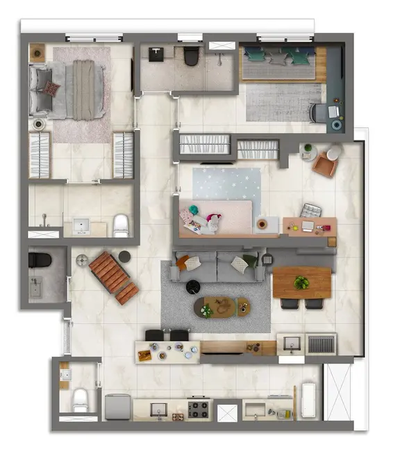 Foto 4 de Apartamento com 2 quartos à venda, 66m2 em Brooklin Paulista, São Paulo - SP