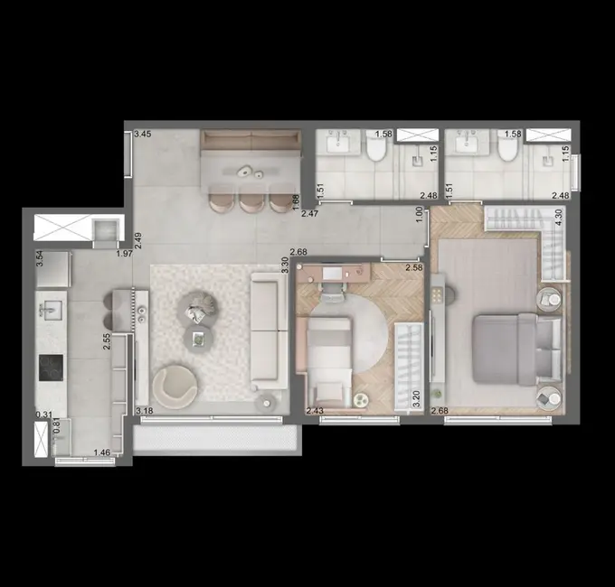 Foto 2 de Apartamento com 1 quarto à venda, 25m2 em Jardins, São Paulo - SP