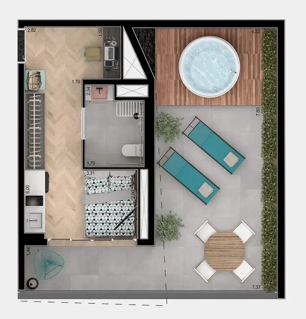 Foto 2 de Apartamento com 1 quarto à venda, 61m2 em Vila Mariana, São Paulo - SP