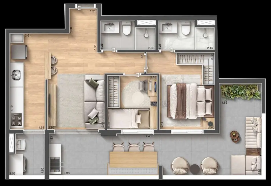 Foto 5 de Apartamento com 2 quartos à venda, 74m2 em Vila Dom Pedro I, São Paulo - SP