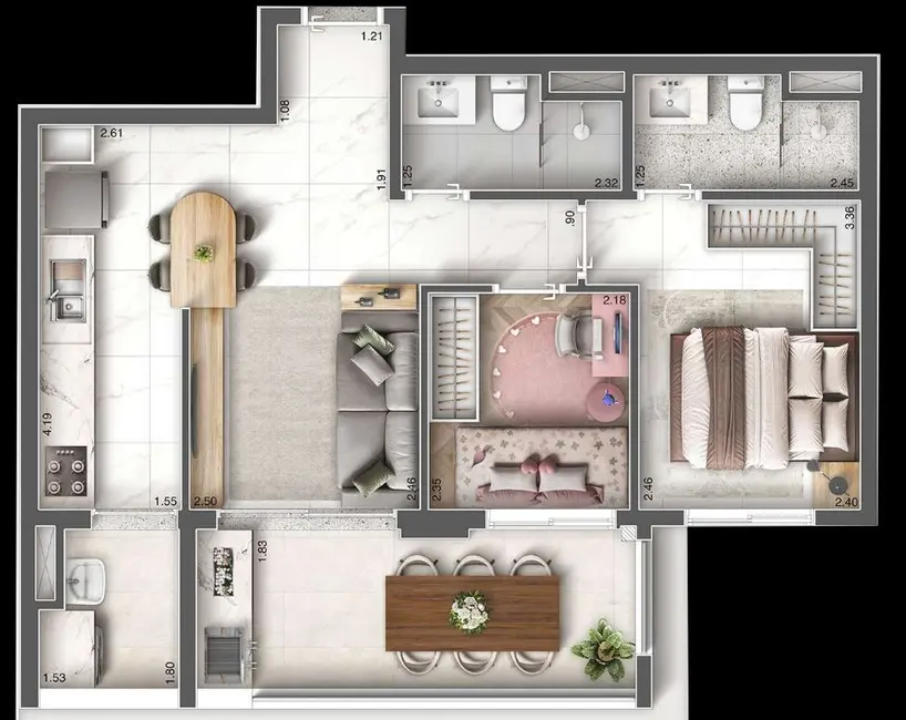 Foto 2 de Apartamento com 2 quartos à venda, 74m2 em Vila Dom Pedro I, São Paulo - SP