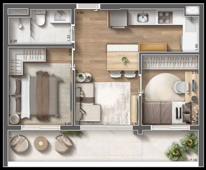 Foto 1 de Apartamento com 2 quartos à venda, 45m2 em Vila Dom Pedro I, São Paulo - SP