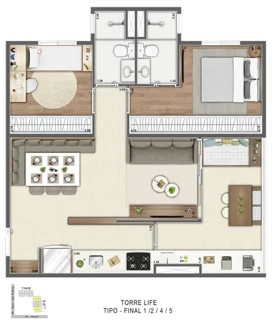 Foto 4 de Apartamento com 2 quartos à venda, 67m2 em Saúde, São Paulo - SP