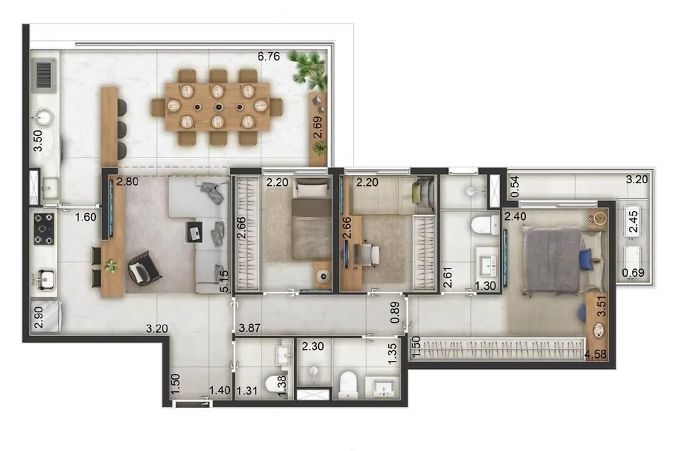 Foto 8 de Apartamento com 3 quartos à venda, 82m2 em Alto da Boa Vista, São Paulo - SP