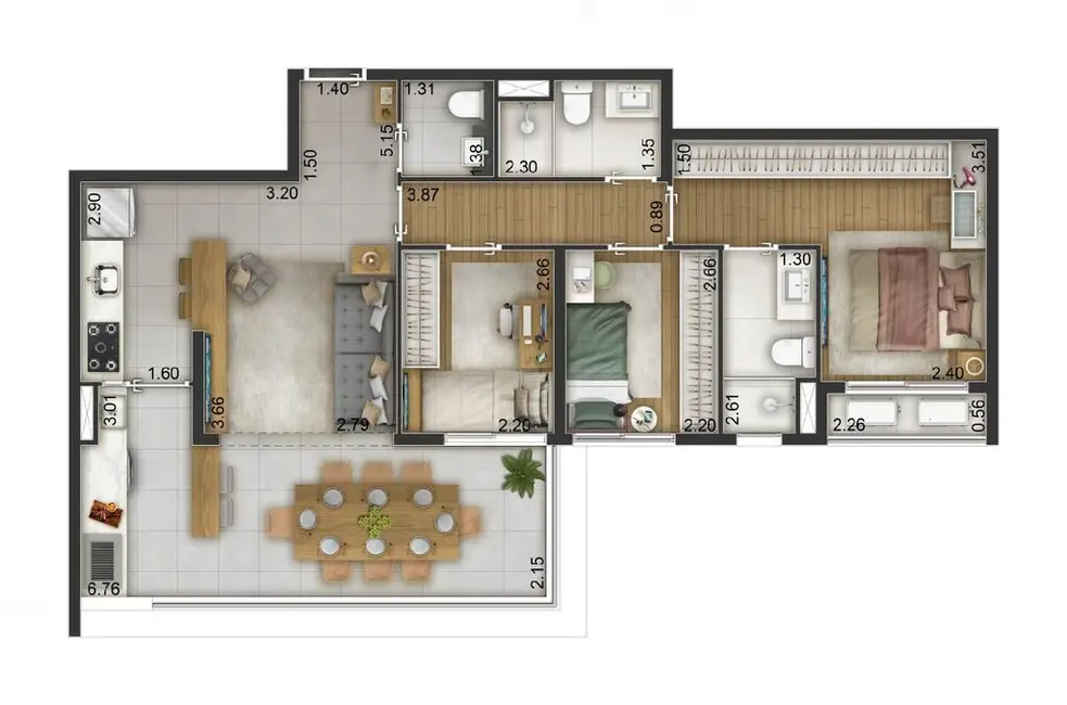 Foto 6 de Apartamento com 3 quartos à venda, 82m2 em Alto da Boa Vista, São Paulo - SP