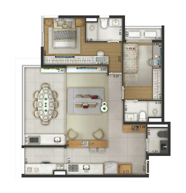 Foto 3 de Apartamento com 3 quartos à venda, 82m2 em Alto da Boa Vista, São Paulo - SP