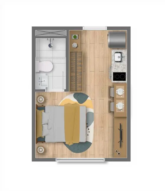 Foto 5 de Kitnet com 1 quarto à venda, 17m2 em Itaquera, São Paulo - SP