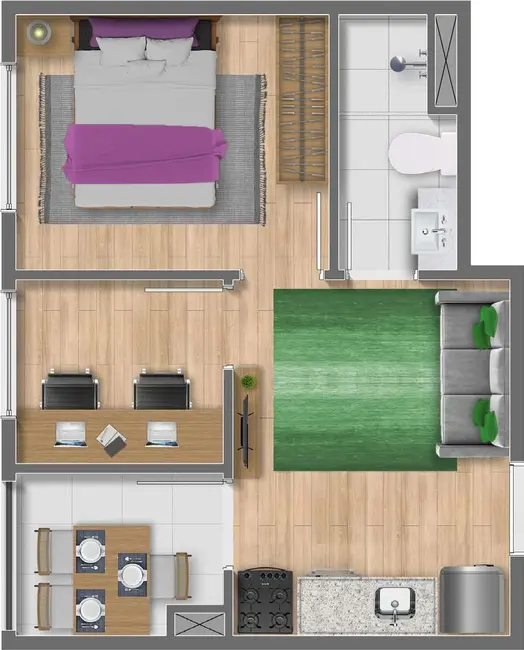 Foto 4 de Kitnet com 1 quarto à venda, 17m2 em Itaquera, São Paulo - SP