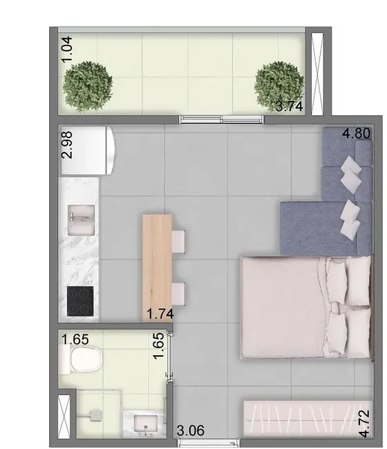 Foto 4 de Apartamento com 1 quarto à venda, 66m2 em Vila Matilde, São Paulo - SP