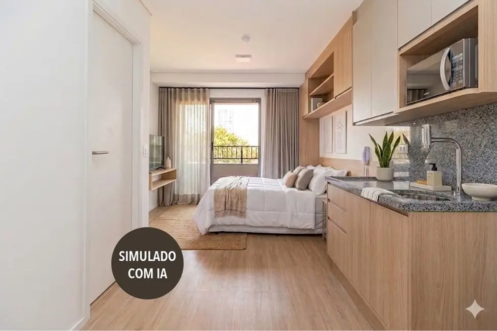Foto 1 de Kitnet com 1 quarto à venda, 22m2 em Chácara Santo Antônio (Zona Sul), São Paulo - SP