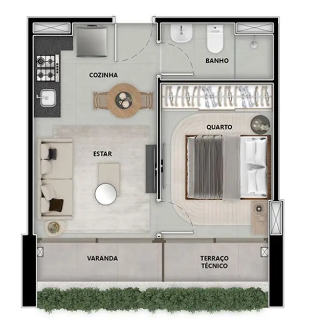 Foto 6 de Kitnet com 1 quarto à venda, 28m2 em Moema, São Paulo - SP
