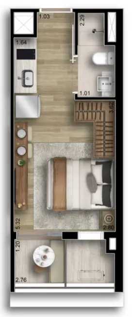 Foto 5 de Kitnet com 1 quarto à venda, 35m2 em Água Branca, São Paulo - SP