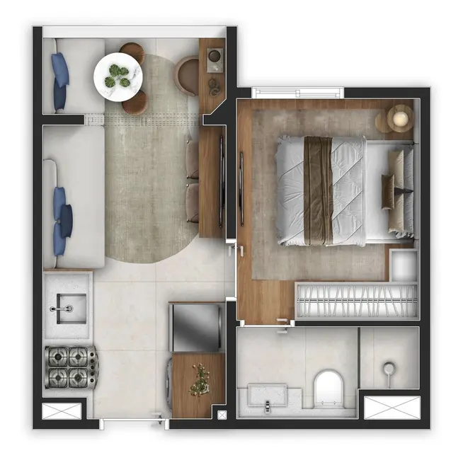Foto 8 de Apartamento com 1 quarto à venda, 24m2 em Água Branca, São Paulo - SP