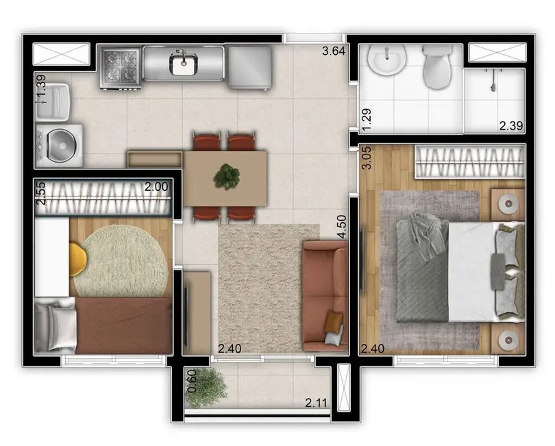 Apartamento com 3 quartos à venda, 71m2 em Vila Tolstoi, São Paulo - SP - imagem 3 Foto 3 de Apartamento com 3 quartos à venda, 71m2 em Vila Tolstoi, São Paulo - SP