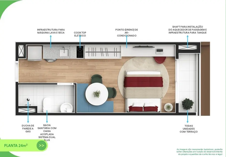 Foto 6 de Apartamento com 1 quarto à venda, 30m2 em Alto da Lapa, São Paulo - SP