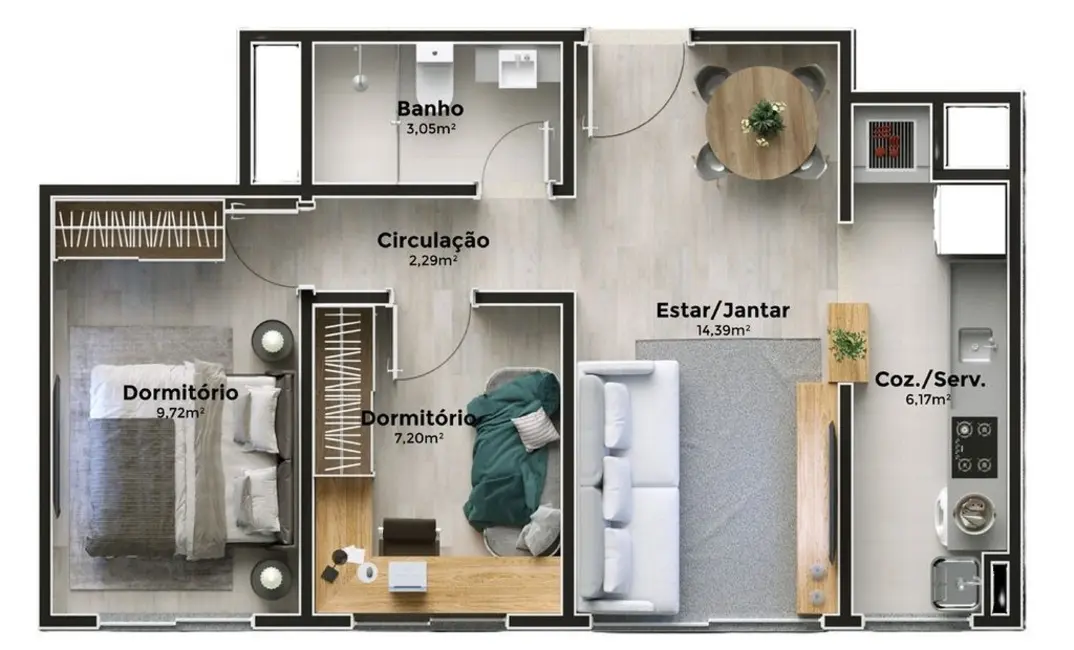 Foto 8 de Apartamento com 2 quartos à venda, 61m2 em Bela Vista, São Paulo - SP