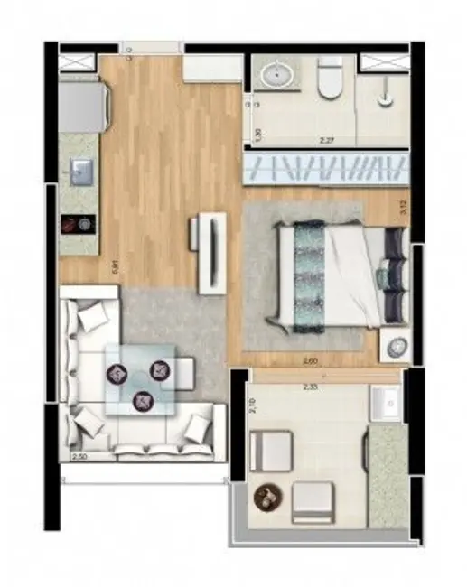 Foto 1 de Loft / Flat com 1 quarto à venda, 137m2 em Jardim do Mar, Sao Bernardo Do Campo - SP