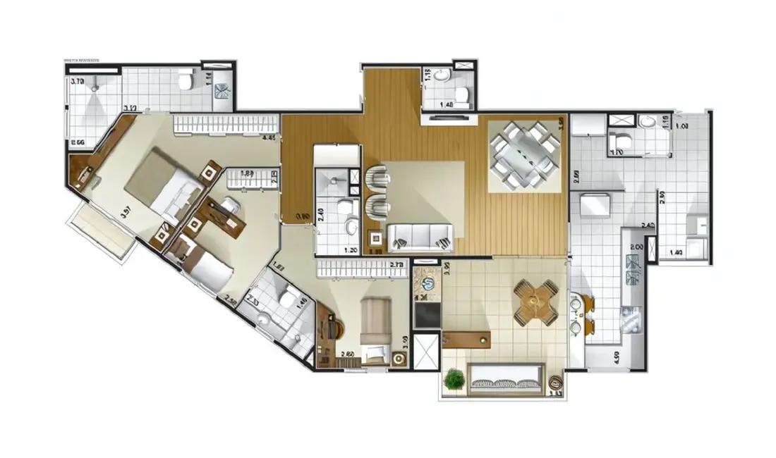 Foto 1 de Apartamento com 3 quartos à venda, 132m2 em Jardim do Mar, Sao Bernardo Do Campo - SP