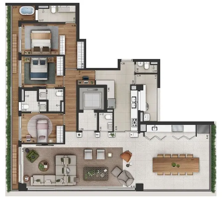 Apartamento com 3 quartos à venda, 150m2 em Moema, São Paulo - SP - imagem 3 Foto 3 de Apartamento com 3 quartos à venda, 150m2 em Moema, São Paulo - SP