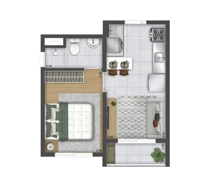 Apartamento com 1 quarto à venda, 27m2 em Butantã, São Paulo - SP - imagem 1 Foto 1 de Apartamento com 1 quarto à venda, 27m2 em Butantã, São Paulo - SP