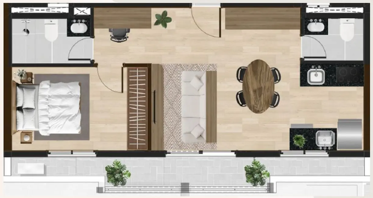 Apartamento com 1 quarto à venda, 25m2 em São Paulo - SP - imagem 3 Foto 3 de Apartamento com 1 quarto à venda, 25m2 em São Paulo - SP