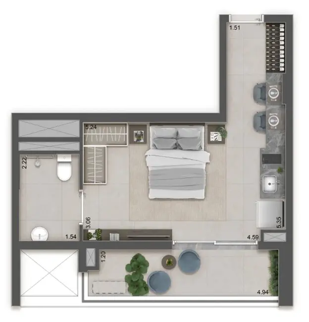 Apartamento com 2 quartos à venda, 89m2 em Butantã, São Paulo - SP - imagem 4 Foto 4 de Apartamento com 2 quartos à venda, 89m2 em Butantã, São Paulo - SP