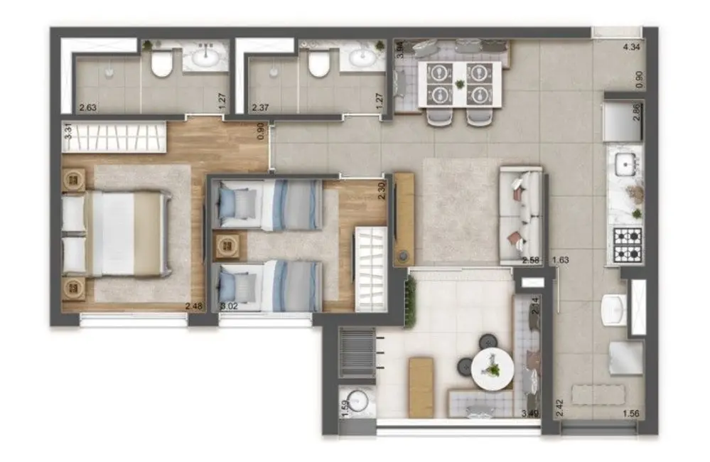 Kitnet com 1 quarto à venda, 27m2 em Tucuruvi, São Paulo - SP - imagem 7 Foto 7 de Kitnet com 1 quarto à venda, 27m2 em Tucuruvi, São Paulo - SP