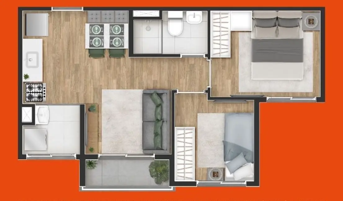 Foto 5 de Apartamento com 2 quartos à venda, 37m2 em Campo Grande, São Paulo - SP