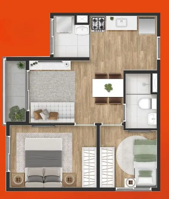 Foto 4 de Apartamento com 2 quartos à venda, 37m2 em Campo Grande, São Paulo - SP