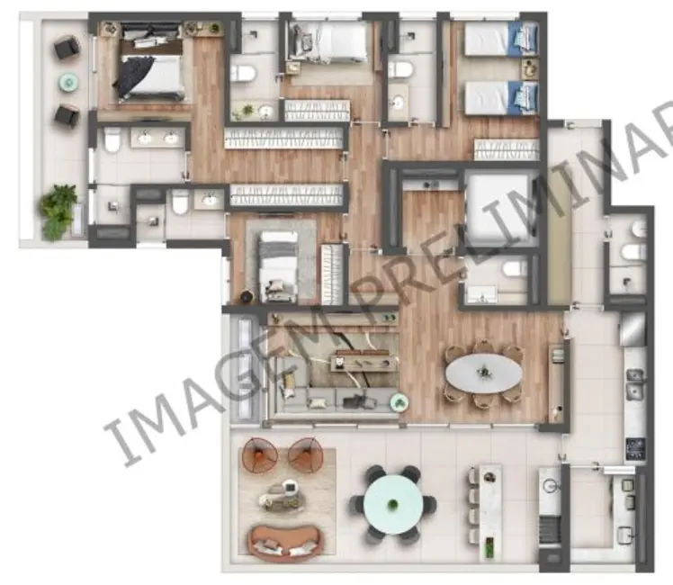Foto 1 de Apartamento com 4 quartos à venda, 184m2 em Perdizes, São Paulo - SP