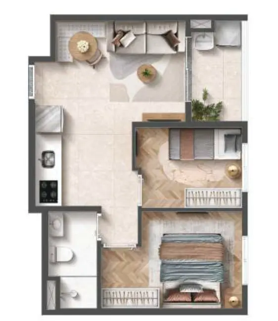 Apartamento com 2 quartos à venda, 32m2 em Vila Aricanduva, São Paulo - SP - imagem 4 Foto 4 de Apartamento com 2 quartos à venda, 32m2 em Vila Aricanduva, São Paulo - SP