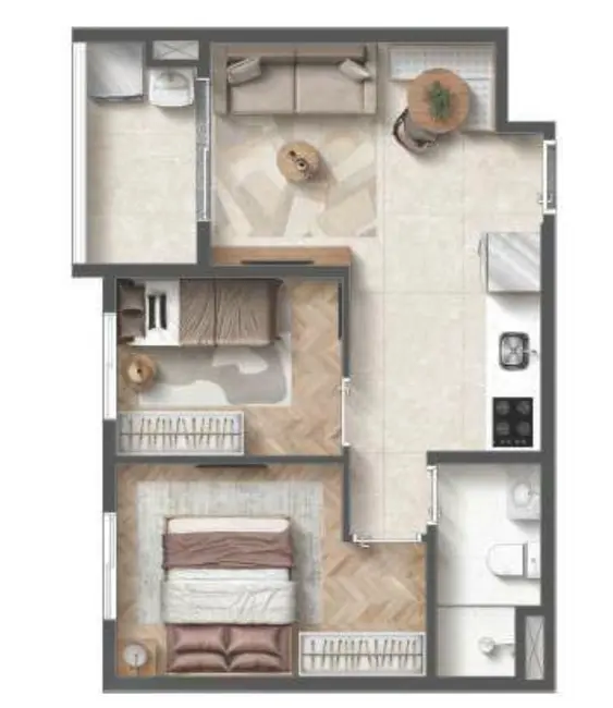 Apartamento com 2 quartos à venda, 32m2 em Vila Aricanduva, São Paulo - SP - imagem 7 Foto 7 de Apartamento com 2 quartos à venda, 32m2 em Vila Aricanduva, São Paulo - SP