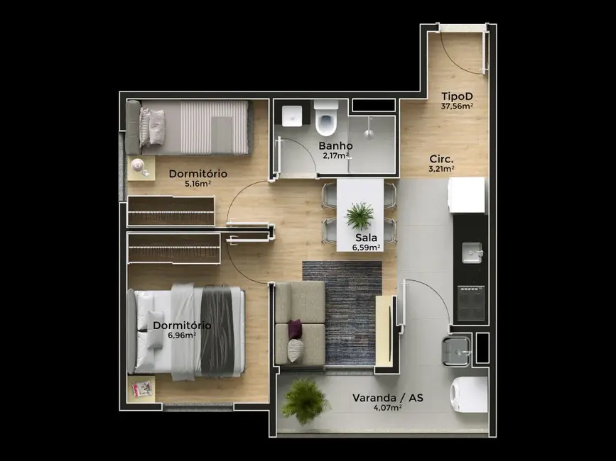 Apartamento com 2 quartos à venda, 32m2 em Vila Aricanduva, São Paulo - SP - imagem 6 Foto 6 de Apartamento com 2 quartos à venda, 32m2 em Vila Aricanduva, São Paulo - SP
