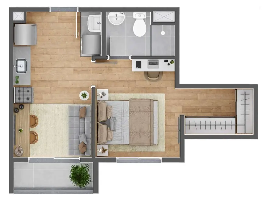 Foto 5 de Apartamento com 1 quarto à venda, 26m2 em Vila Prudente, São Paulo - SP