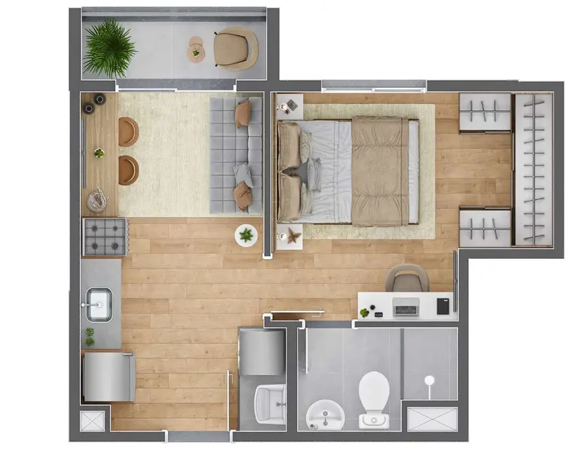 Foto 2 de Apartamento com 1 quarto à venda, 26m2 em Vila Prudente, São Paulo - SP