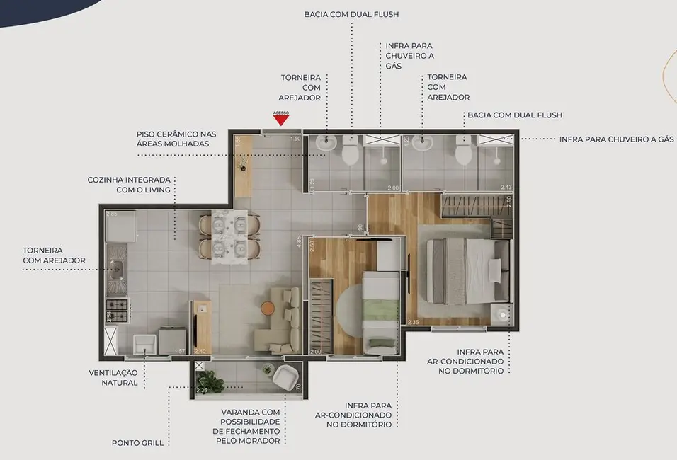 Apartamento com 1 quarto à venda, 25m2 em Vila Anastácio, São Paulo - SP - imagem 1 Foto 1 de Apartamento com 1 quarto à venda, 25m2 em Vila Anastácio, São Paulo - SP