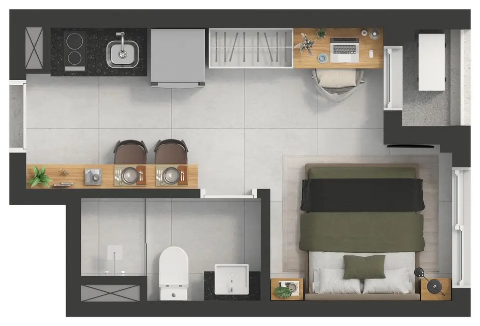 Foto 4 de Kitnet com 1 quarto à venda, 28m2 em Pinheiros, São Paulo - SP