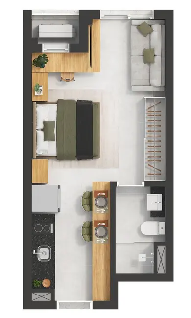 Foto 1 de Kitnet com 1 quarto à venda, 28m2 em Pinheiros, São Paulo - SP