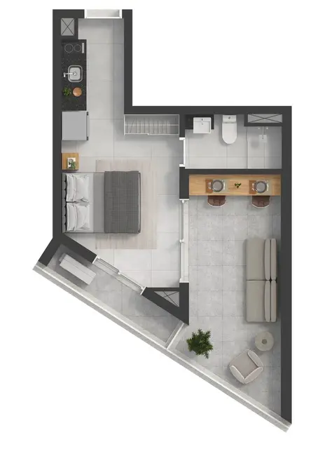 Foto 3 de Kitnet com 1 quarto à venda, 28m2 em Pinheiros, São Paulo - SP