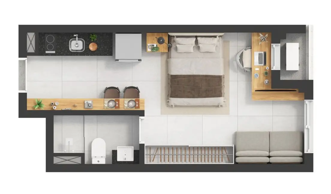 Foto 2 de Kitnet com 1 quarto à venda, 26m2 em Pinheiros, São Paulo - SP