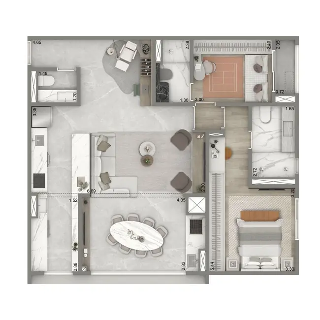 Apartamento com 2 quartos à venda, 69m2 em Vila Mariana, São Paulo - SP - imagem 7 Foto 7 de Apartamento com 2 quartos à venda, 69m2 em Vila Mariana, São Paulo - SP