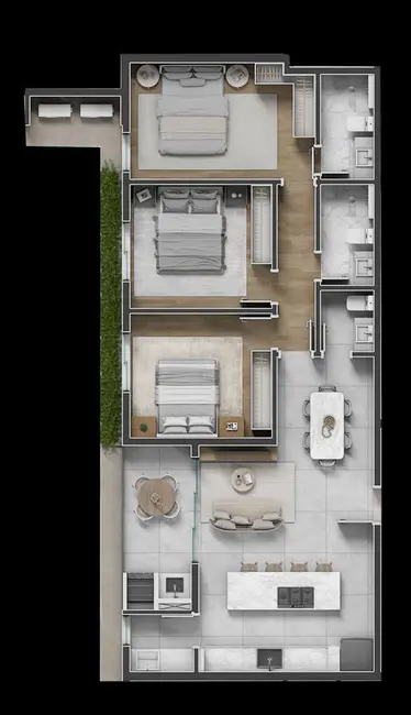Apartamento com 1 quarto à venda, 70m2 em Jardim América, São Paulo - SP - imagem 7 Foto 7 de Apartamento com 1 quarto à venda, 70m2 em Jardim América, São Paulo - SP