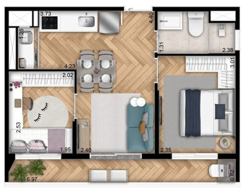 Apartamento à venda, 39m2 em Ipiranga, São Paulo - SP - imagem 2 Foto 2 de Apartamento à venda, 39m2 em Ipiranga, São Paulo - SP