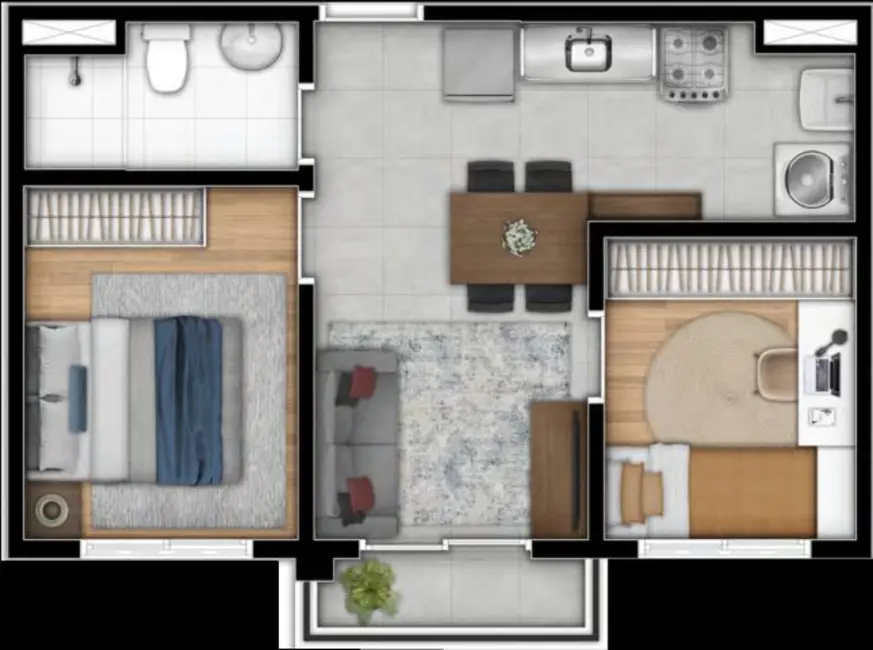 Foto 4 de Apartamento à venda, 74m2 em Jardim São Luís, São Paulo - SP