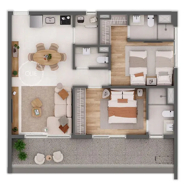 Foto 2 de Apartamento à venda, 46m2 em Pinheiros, São Paulo - SP