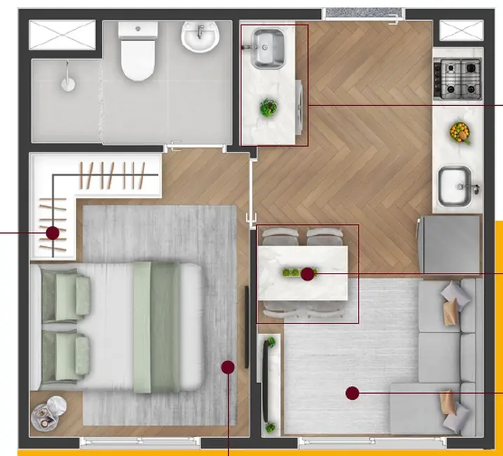 Foto 3 de Apartamento à venda, 24m2 em Jaçanã, São Paulo - SP