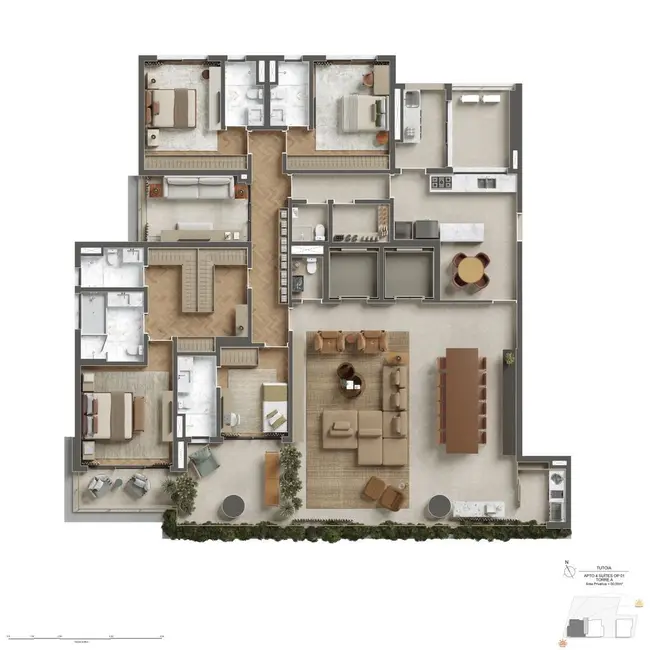 Foto 3 de Apartamento com 4 quartos à venda, 588m2 em Paraíso, São Paulo - SP